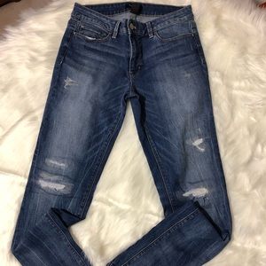 White House black market denim blue jeans size 8R